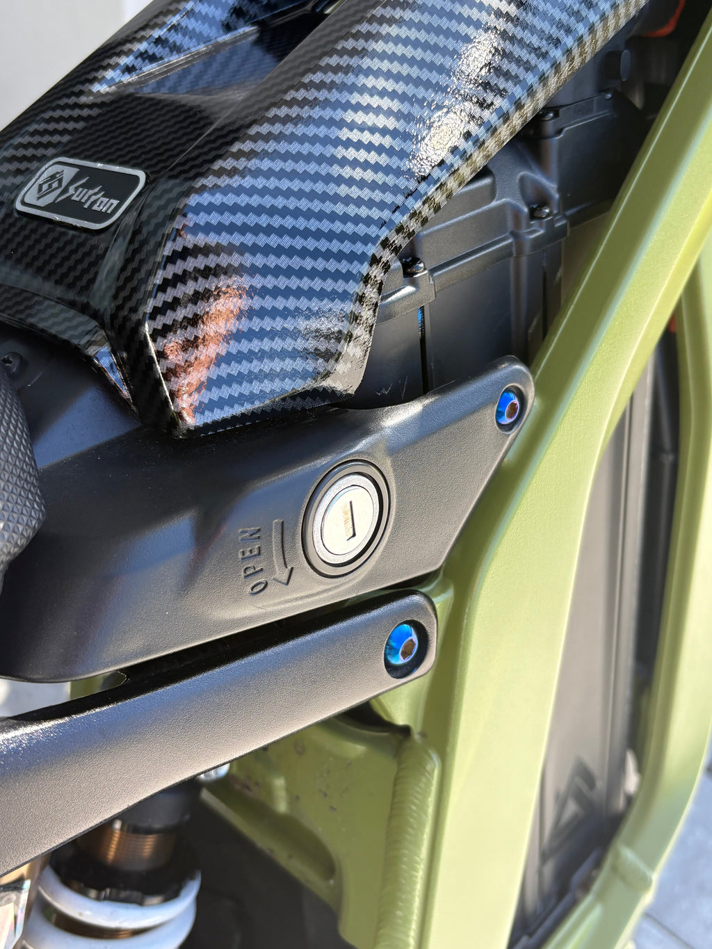 Titanium Bolts For Side Battery Lid Guard Protection