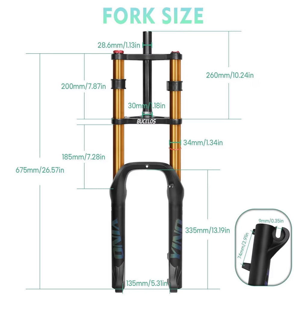 Upgraded Macfox, Super73, Ridstar Front suspension