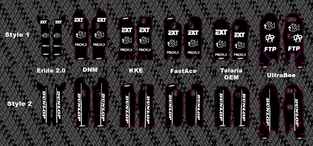 Fork Guard Decals (Talaria OEM, UltraBee, KKE, DNM, FastAce, Eride 2.0)